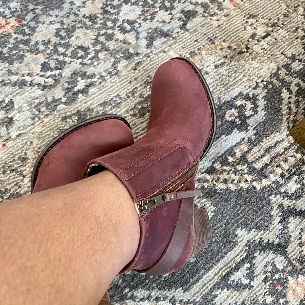 CAT Nubuck Leather Booties